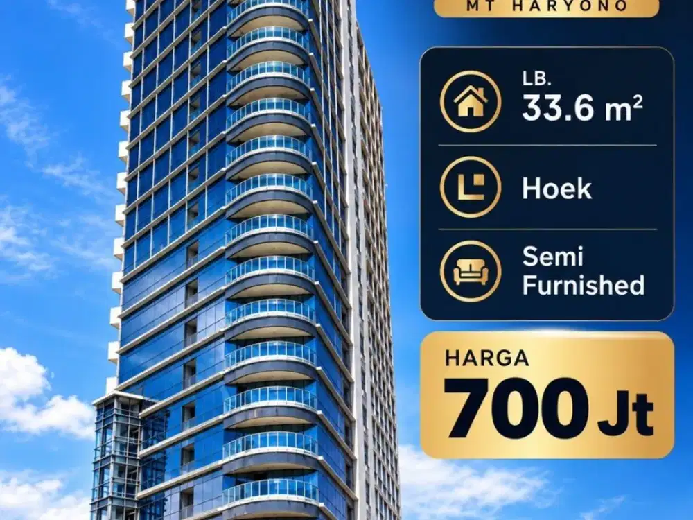 Apartemen murah semi furnished di Bellevue Place Jakarta Selatan
