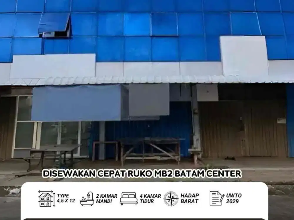 Disewakan Cepat Ruko MB2