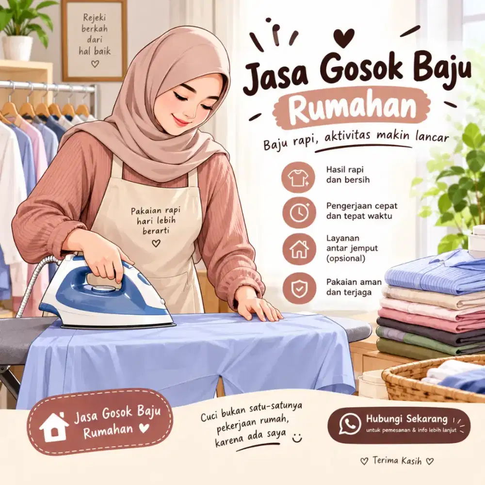 Jasa setrika baju