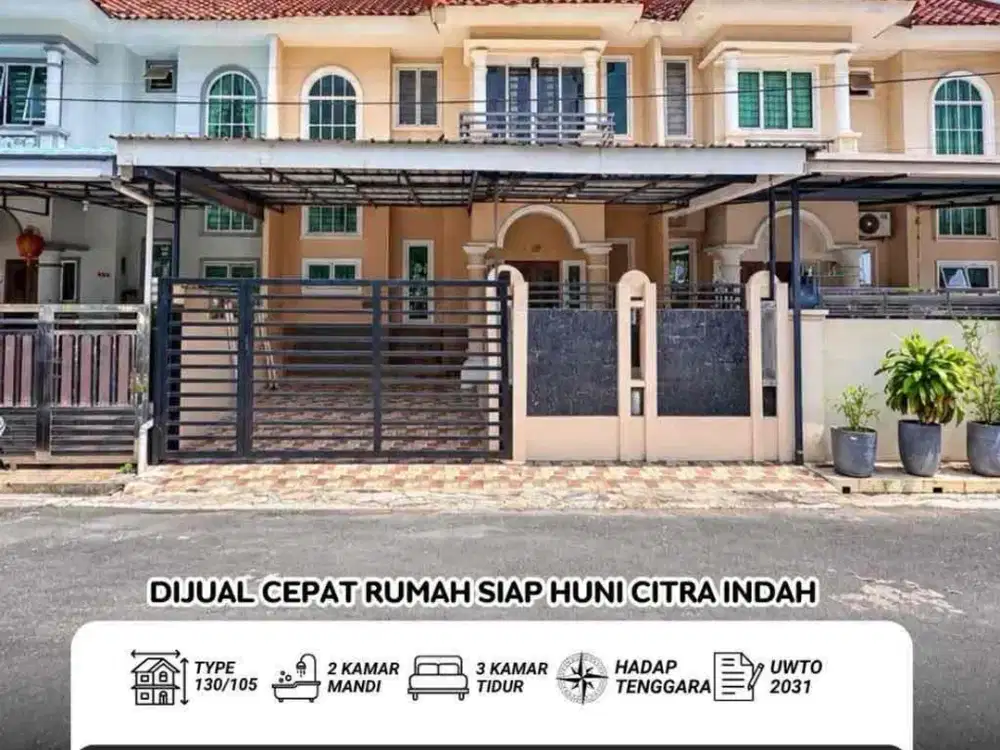Dijual Rumah Citra Indah Siap Huni Full Bangun