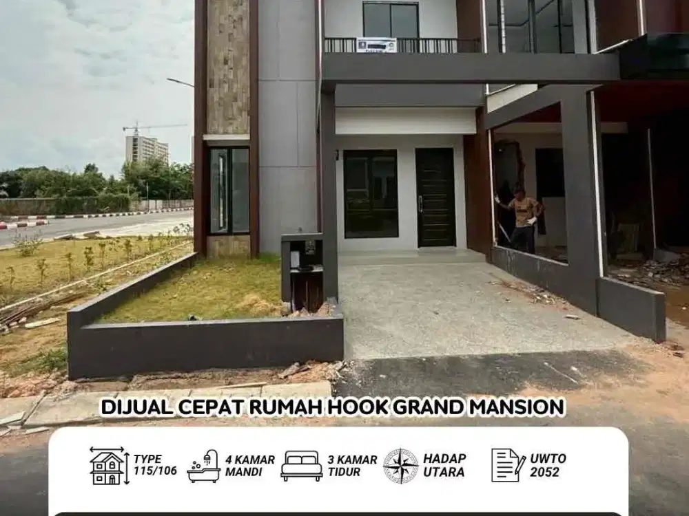 Dijual Cepat Rumah Hook Grand Mansion
