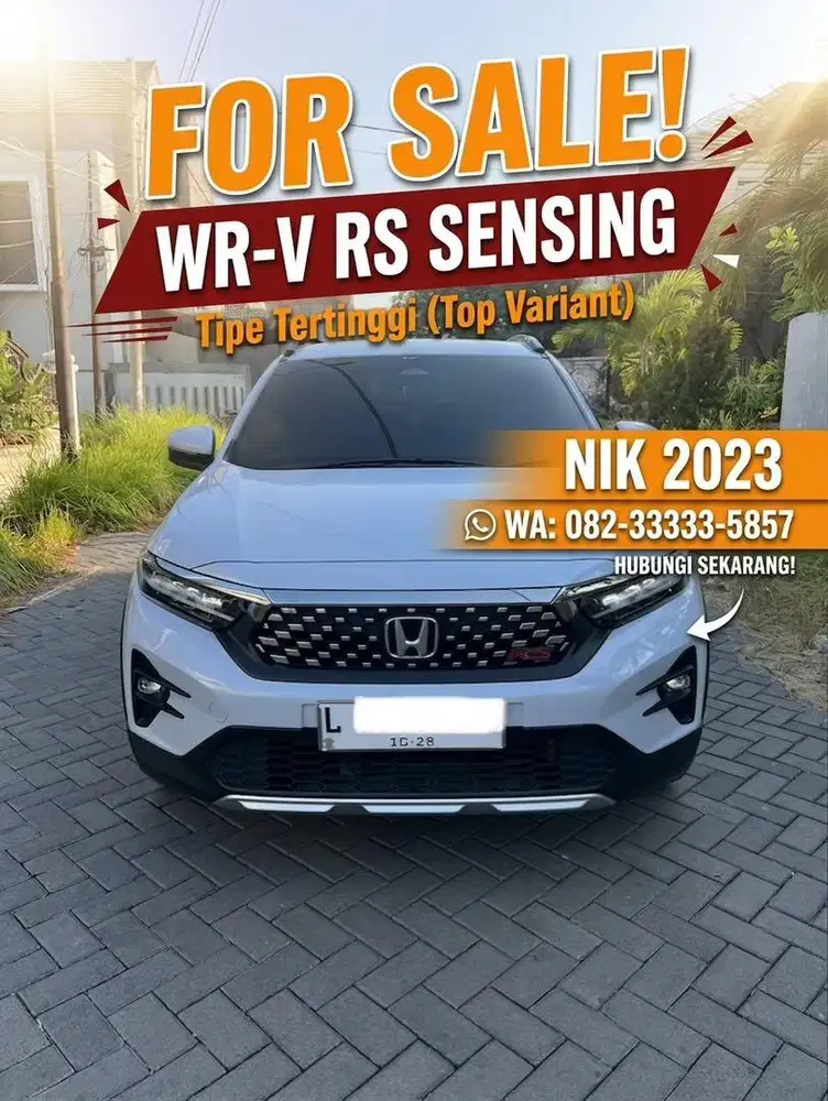WRV RS sensing 2023 (L) tg1 dr baru WR-V full orisinjl