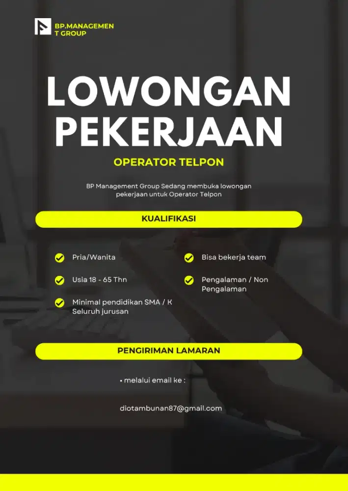 Lowongan Untuk Operator Telpon