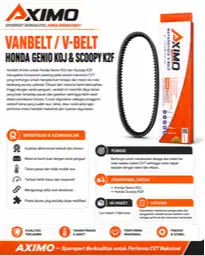 V-Belt (Vanbelt) Honda Genio Merk Aximo - Sparepart Honda Genio
