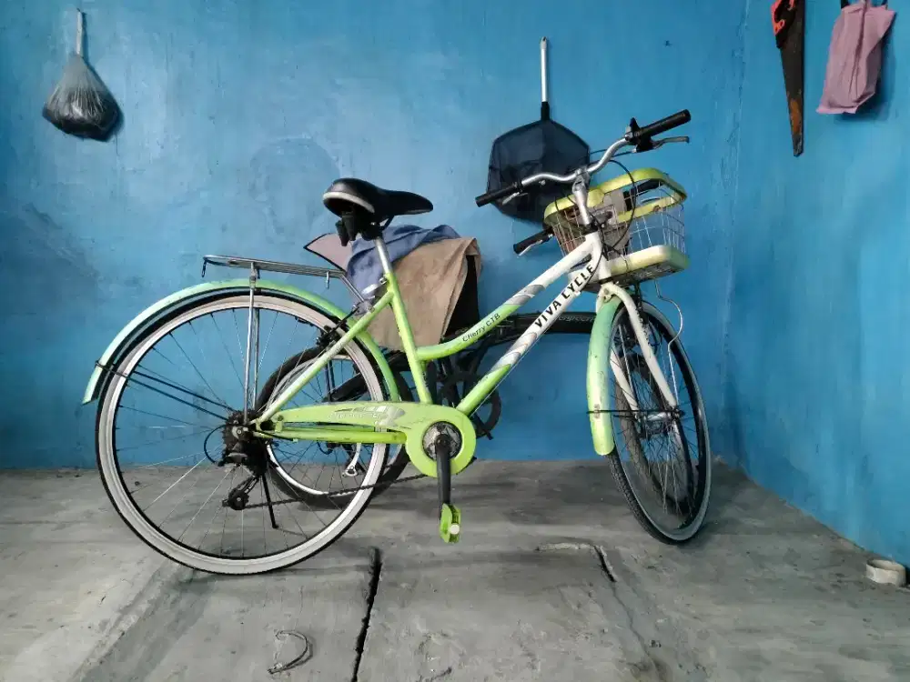 Sepeda Mini 26 Inch Keranjang 7 Speed Gigi 1-6 Normal - Siap Gowes