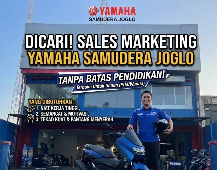 YAMAHA SAMUDERA JOGLO MEMBUTUHKAN SALES MARKETING