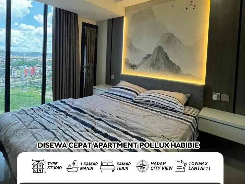 Disewakan Cepat Apartment Pollux Habibie