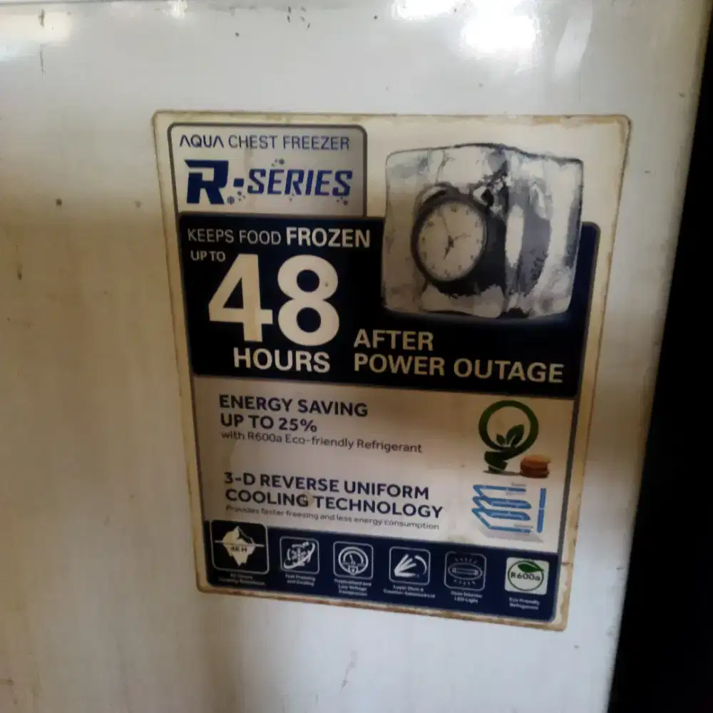 Freezer Aqua AQF-220-FR kapasitas 203 Liter