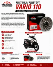 Rumah Roller / Pulley Honda Vario Merk Takayama