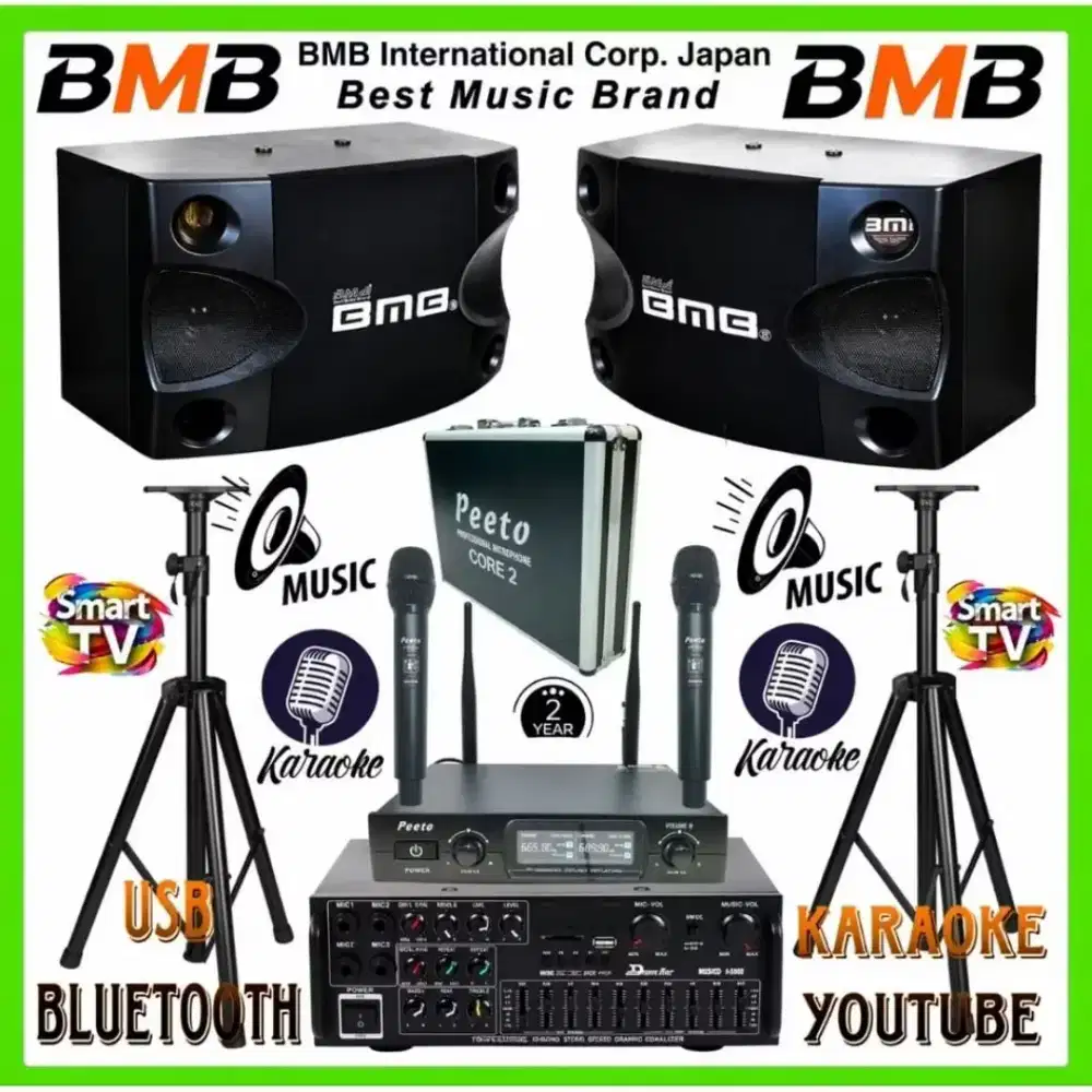 DI JUAL 1 SET SPEAKER MEREK BMB LIKE NEW