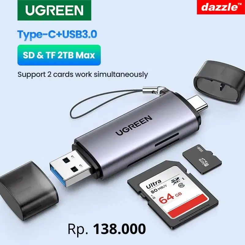 Car Reader Ugreen USB C & USB A/50706
