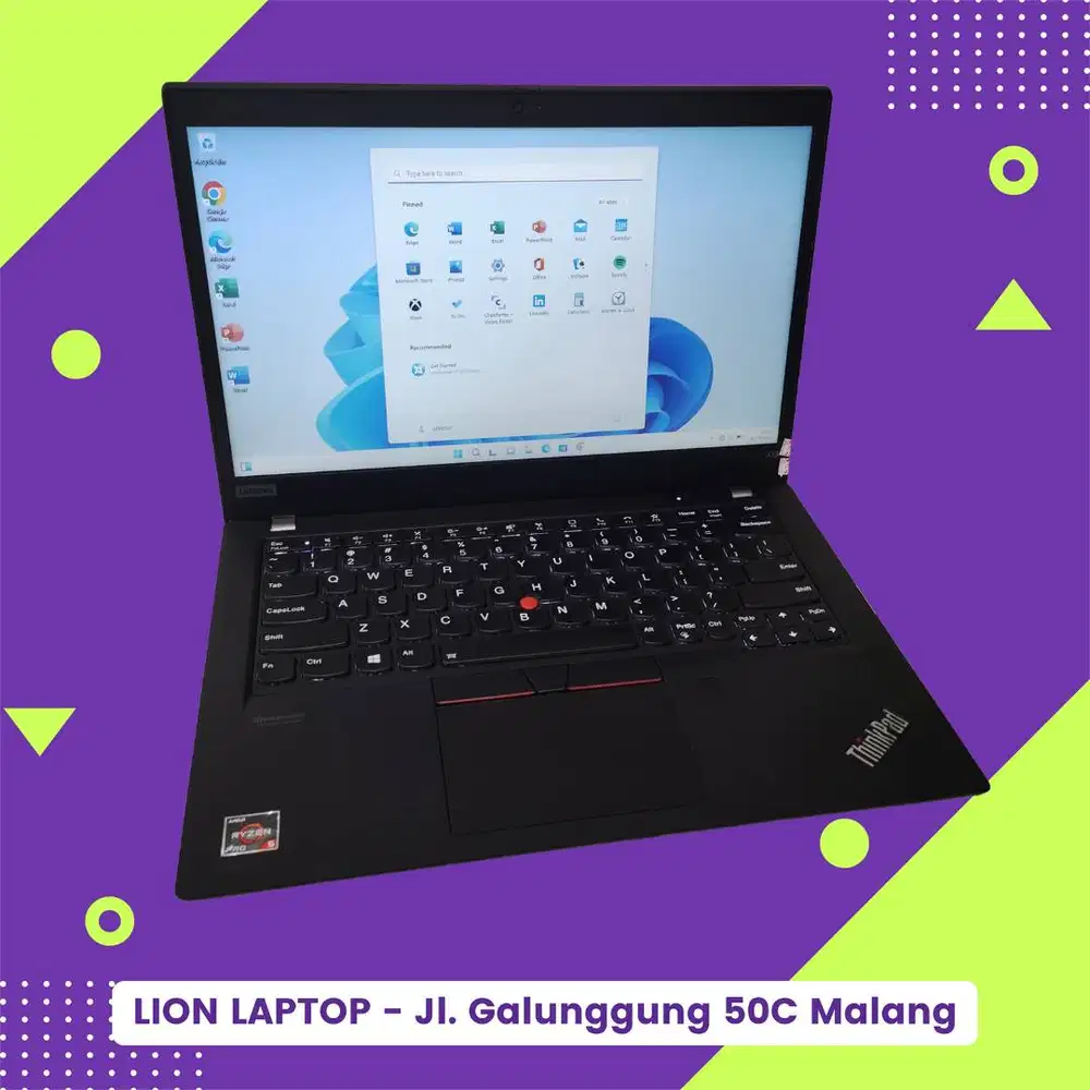 RAM 32GB AMD Ryzen 5 PRO-4650U Lenovo Thinkpad X13 SSD 256GB [02|10]