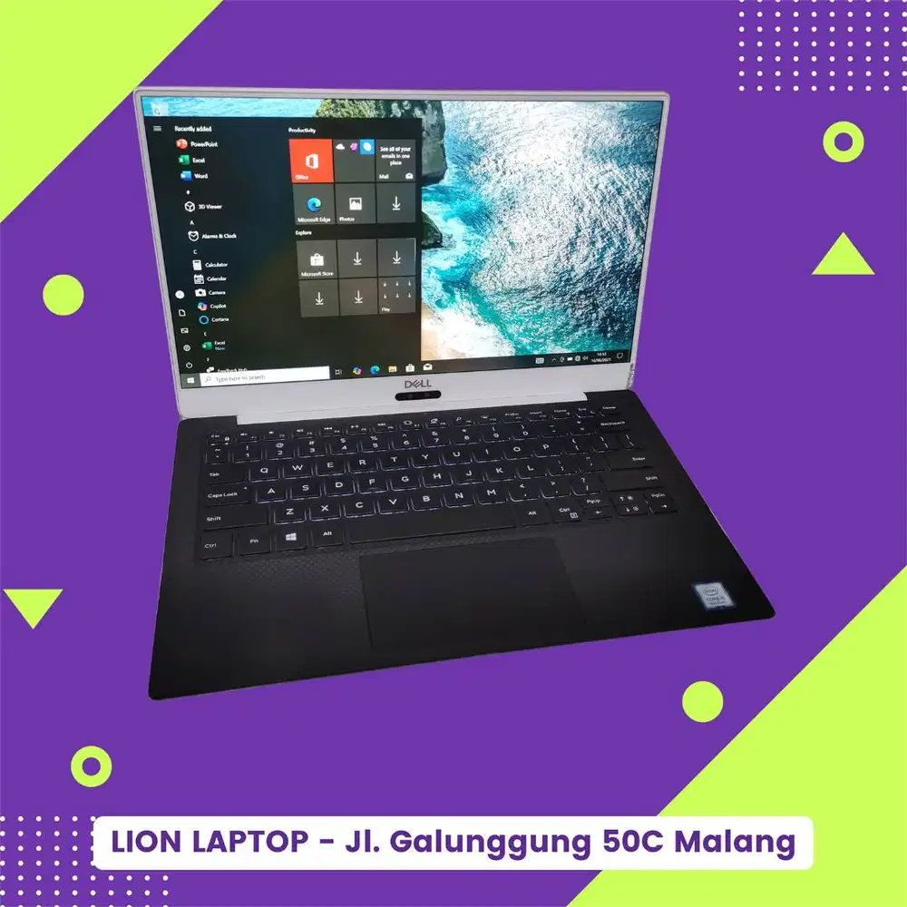 Slim & Ringan Core i5 RAM 8 SSD 256 DELL XPS 13 9370 [02|10]