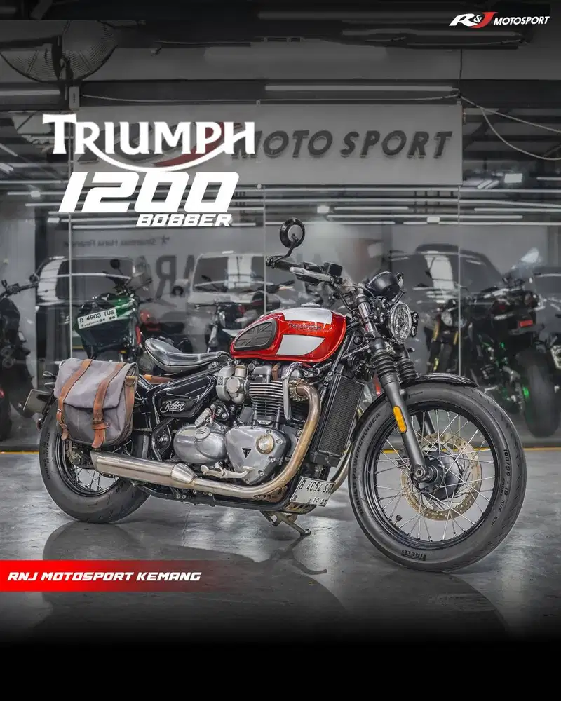 (STNK & BPKB) Triumph Bobber Bonnevile Nik 2017 Vance & Hines