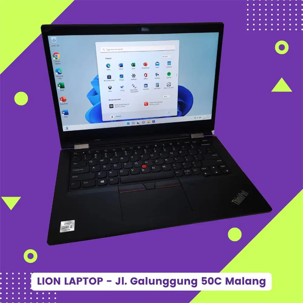 Core i3 Gen 10 Flip 360° Include Stylus Lenovo Thinkpad YOGA L13 [02|1