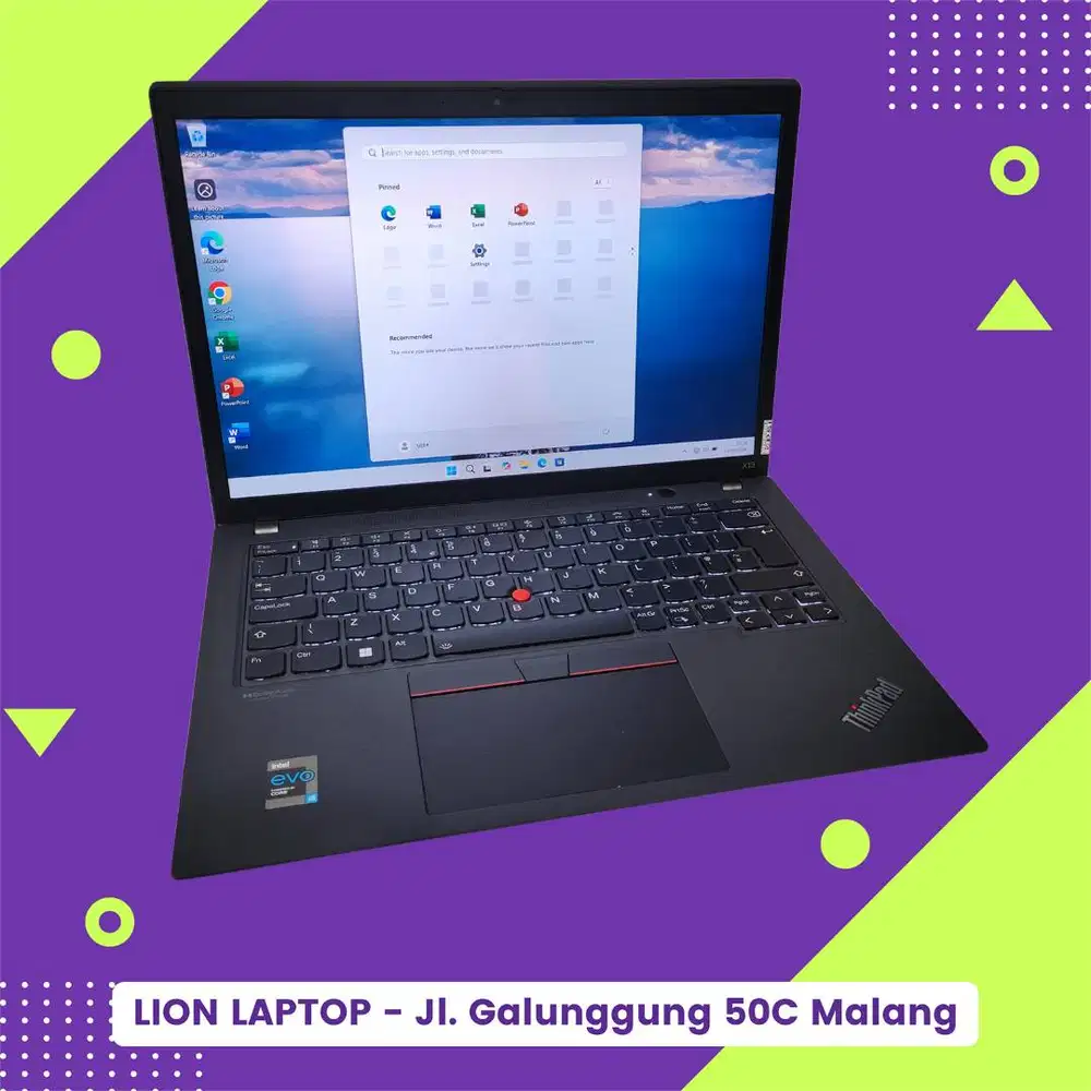 RAM 16GB Core i5 Gen 11 Slim Mulus Lenovo Thinkpad X13 Gen 2 [02|10]