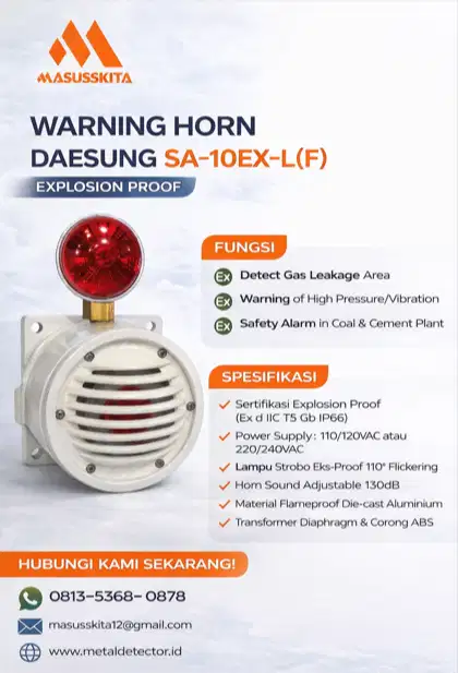 DIJUAL – WARNING HORN EXPLOSION PROOF SA-10EX-L(F)