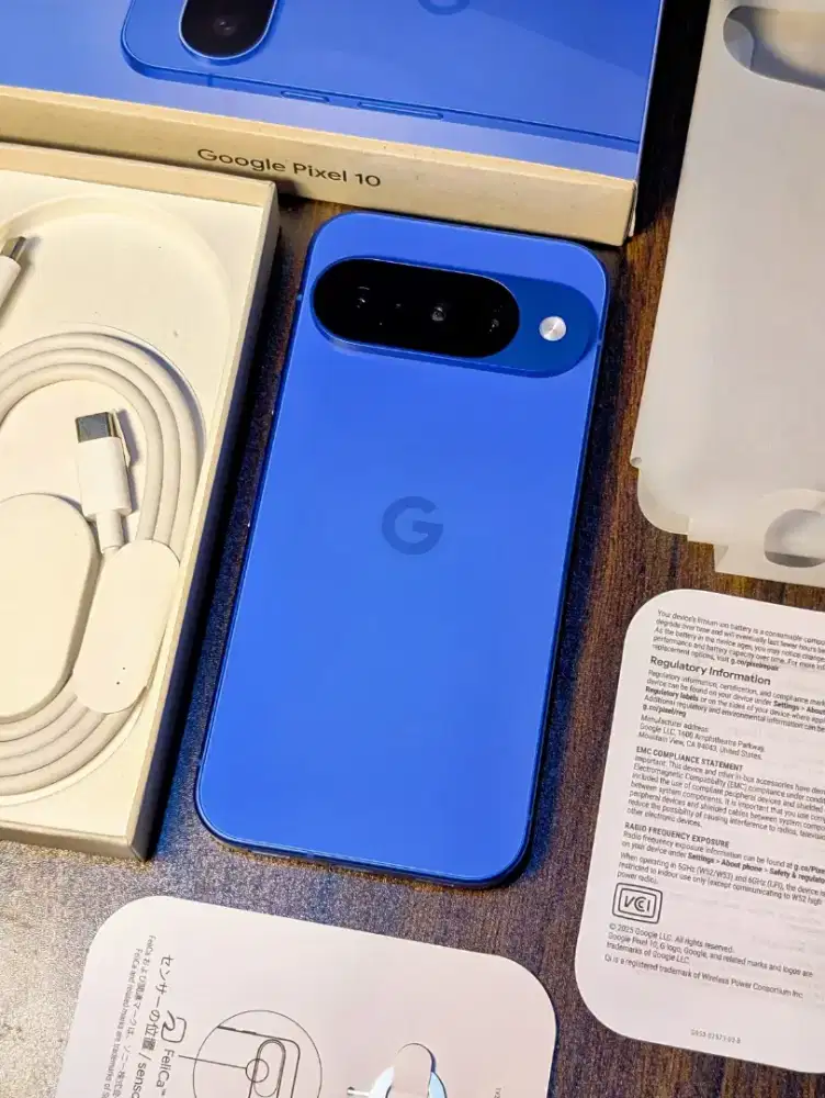 (Beacukai NO RW) Google Pixel 10 Indigo Blue 12/128GB Fullset Slimbox