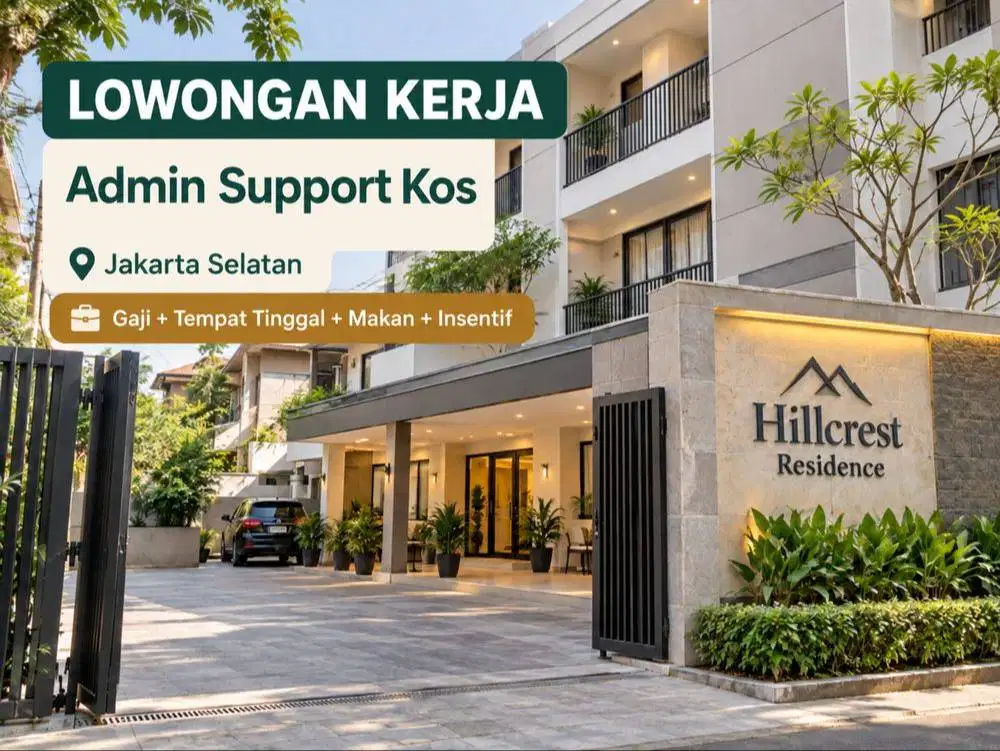 LOWONGAN KERJA – ADMIN SUPPORT KOS
