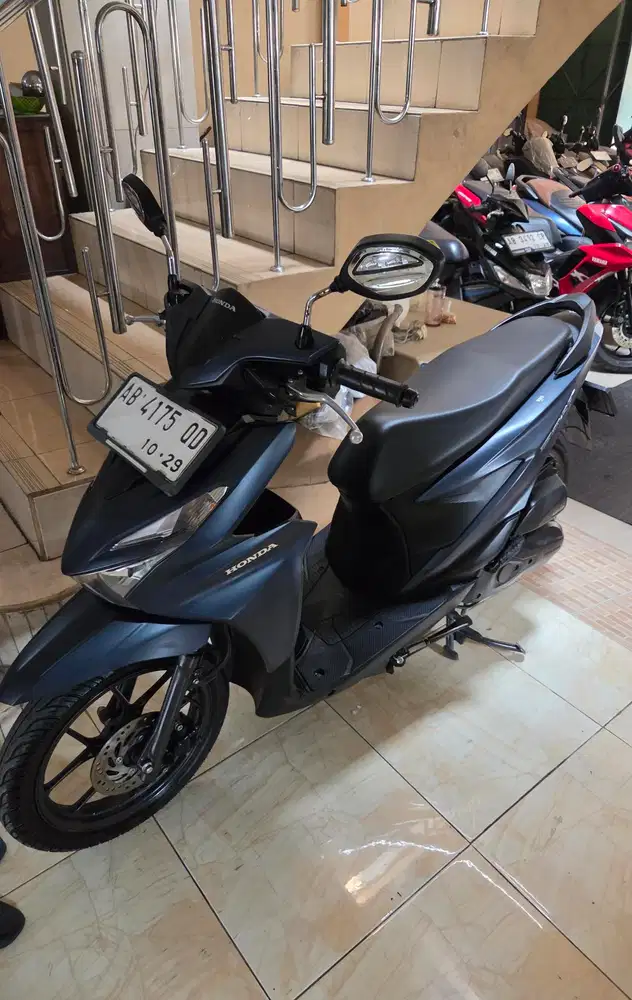 Honda beat deluxe 2024 keyless biru doff gbm gandu_baru_motor