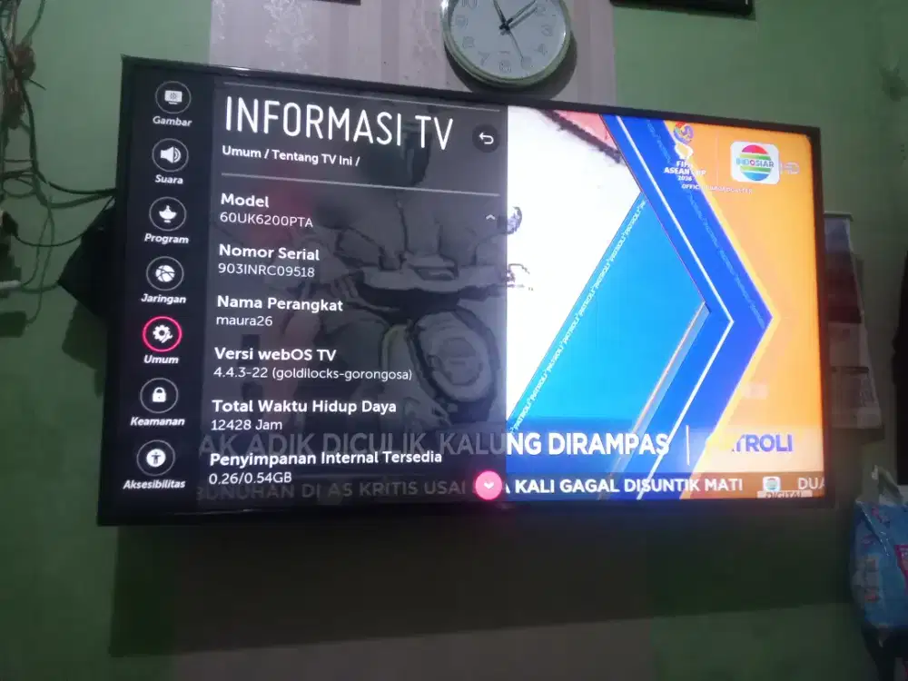 Mau di jual smart android digital UHD 4k LG 60 inc no minus