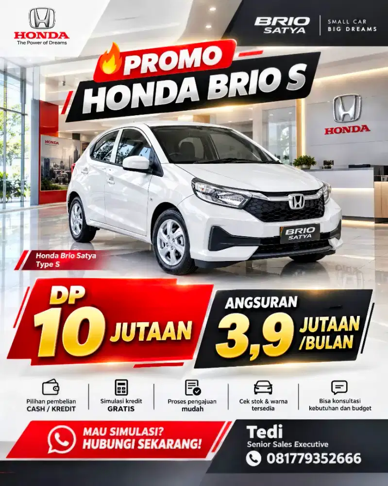 BRIO S - PROMO AKHIR TAHUN DP 10 JUTA!