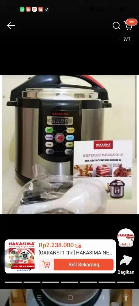 HAKASIMA NEW EPC 8L RICE COOKER SERBAGUNA PENGHANGAT NASI ELEKTRONIK