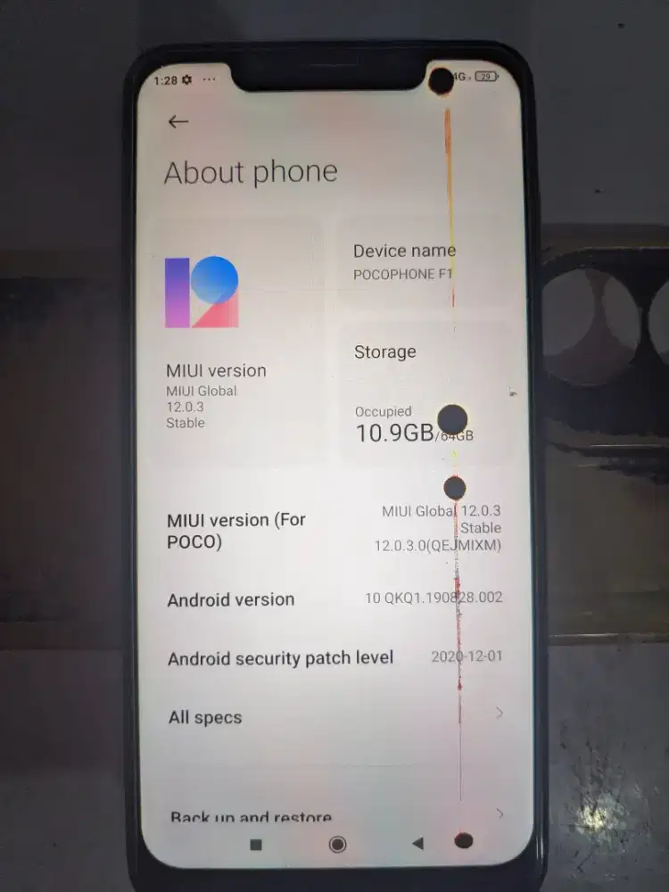POCO F1 6/64 minus BACA DESKRIPSI