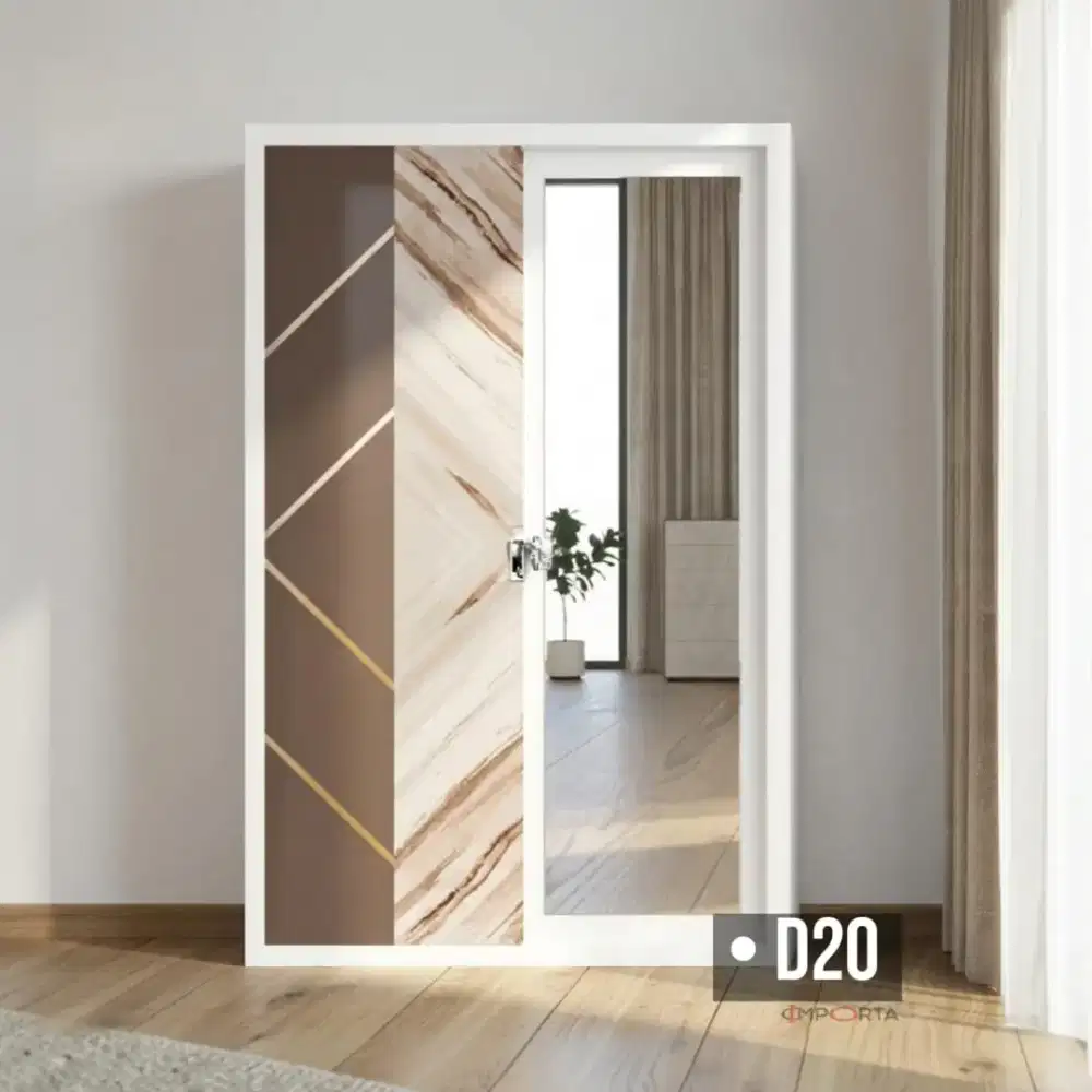Lemari Pakaian Besi Pintu Sliding Importa S03-120 D20
