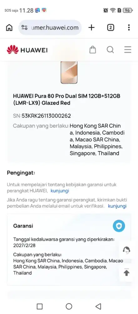 Huawei Pura 80 Pro 512Gb Bisa Tuker Tambah