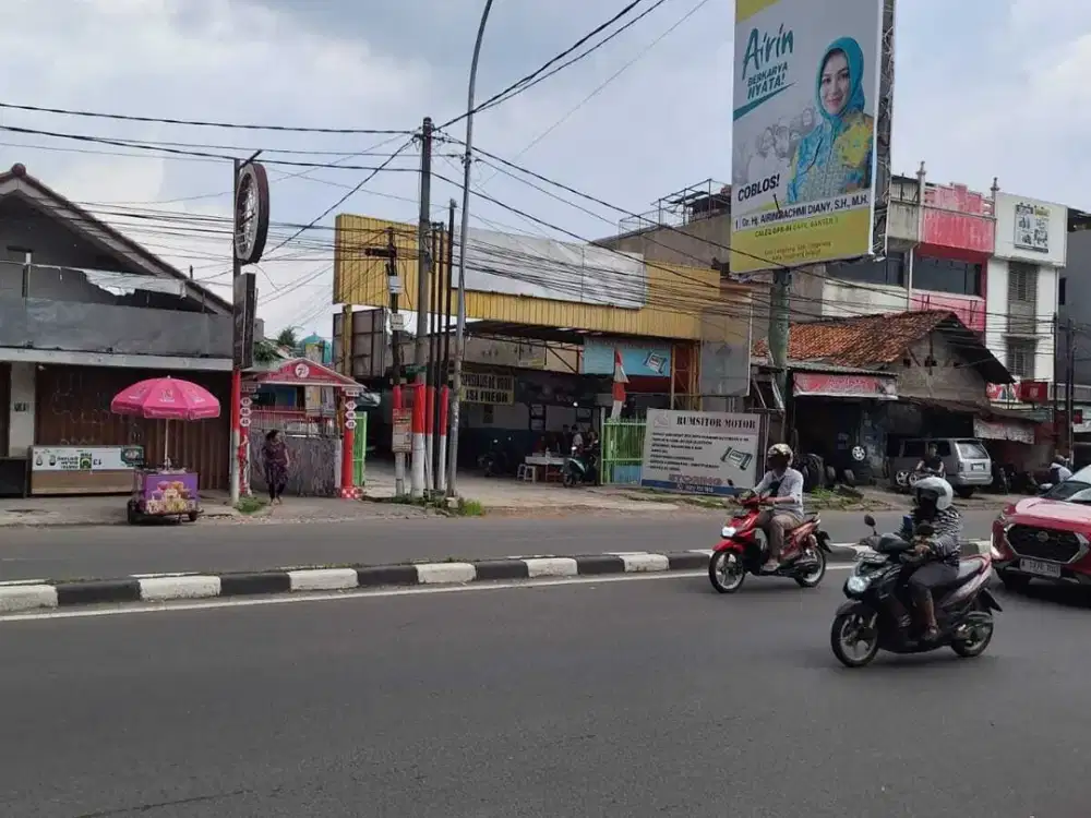Dijual Tanah Bengkel Mobil di Larangan Kota Jln Besar