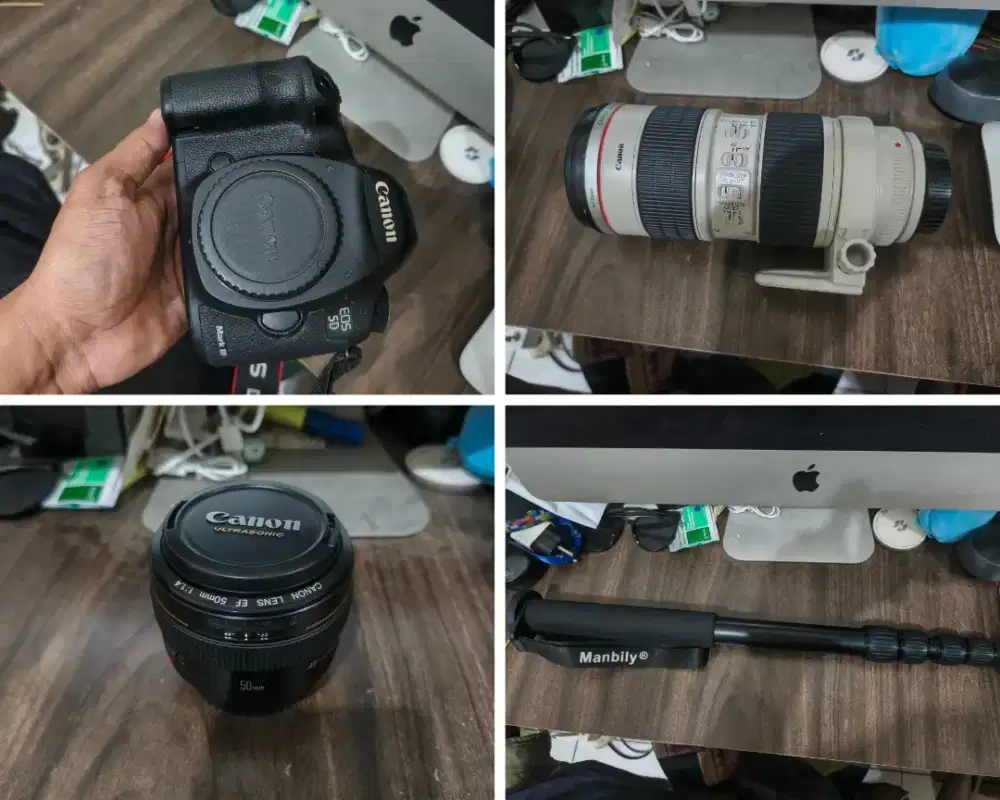 Canon 5D mark III, lensa 70-200 F2.8
