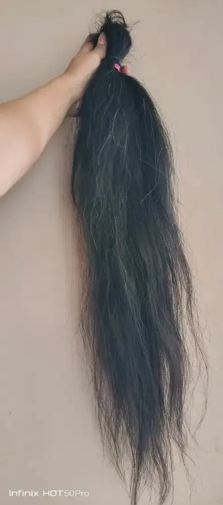 Rambut mentahan 60 cm tebal panjang