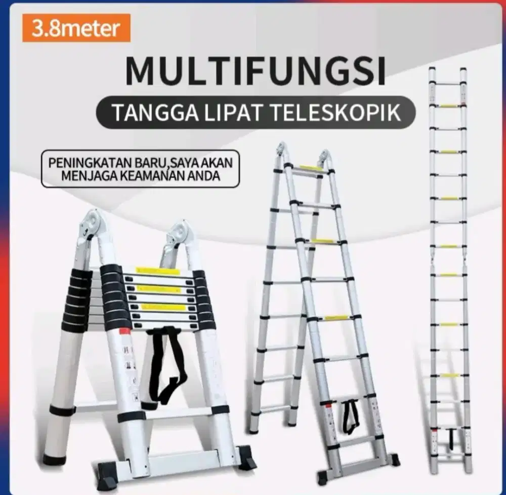 Tangga lipat type A teleskopic 3.8M