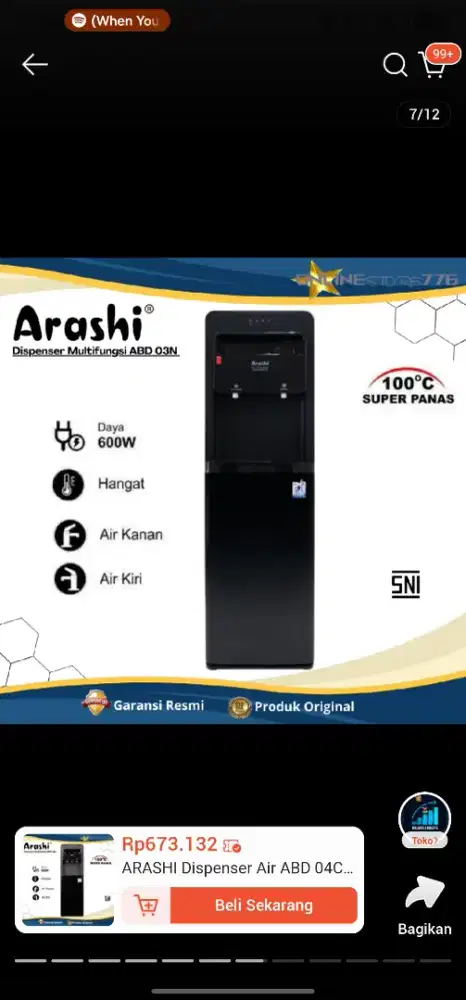DIJUAL DISPENSER ARASHI!!