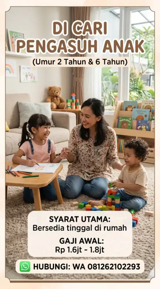 Di cari baby siter / pengasuh anak