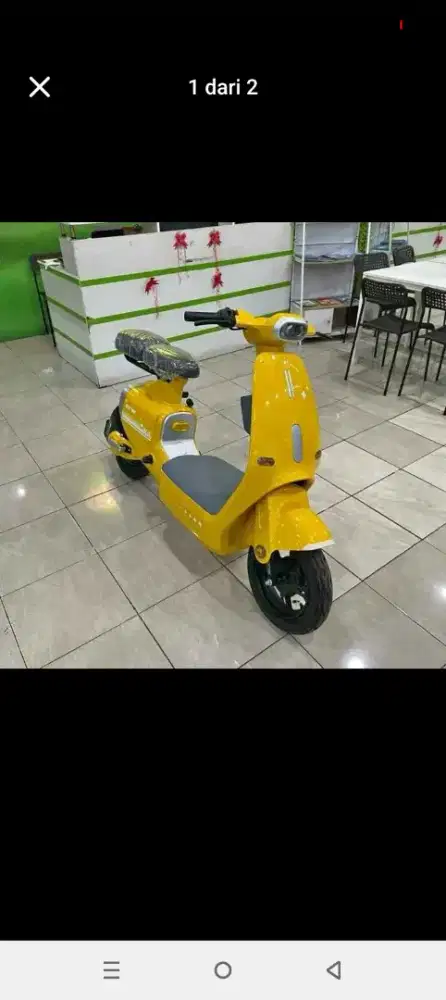Sepedalistrik model vespa ,stylist keren