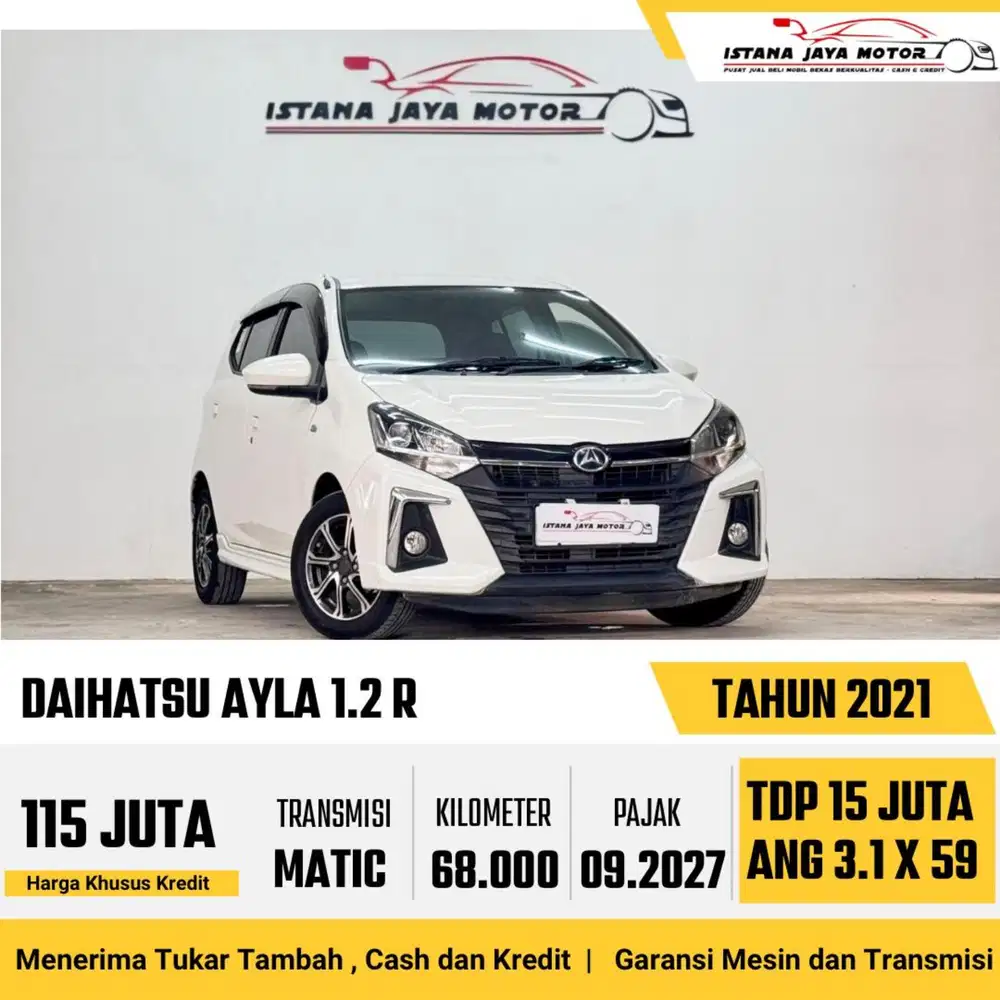Daihatsu Ayla 1.2 R AT th 2021 #istana jaya motor