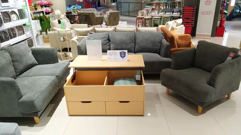 Sofa Set Bahan Fabric Kain