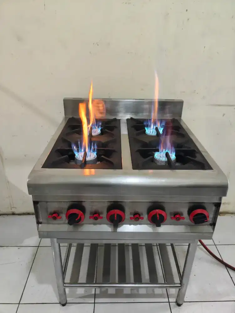 Kompor 4 tungku, gas apolo, kompor 2 tungku, grill, tepanyaki x resto