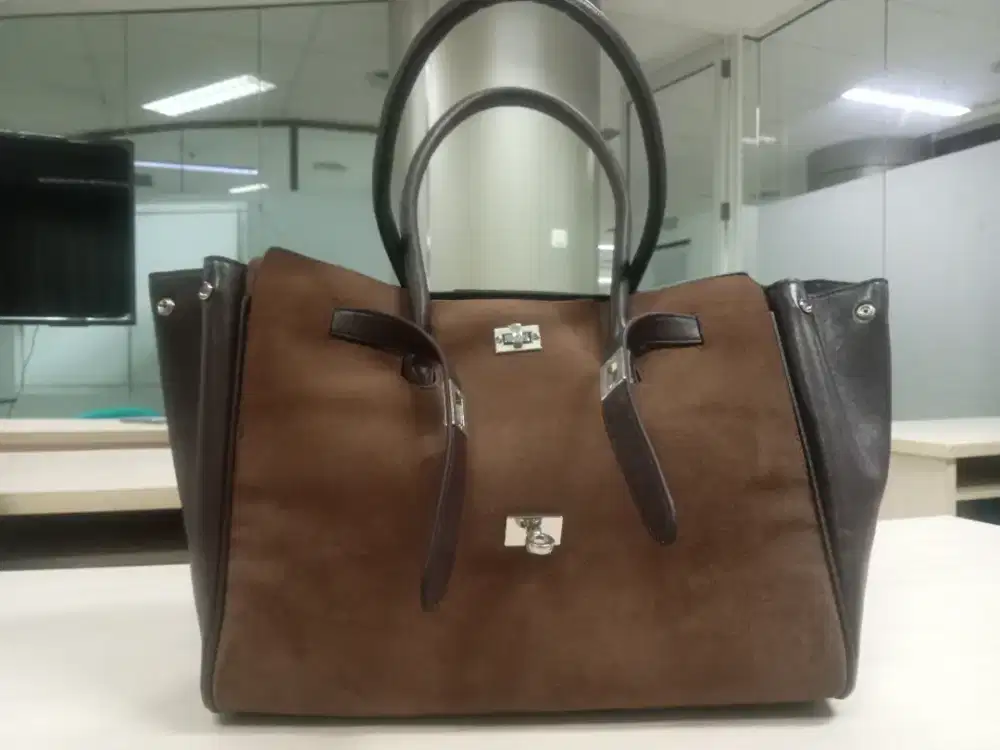 Tas Handbag Wanita Cokelat Tua Premium