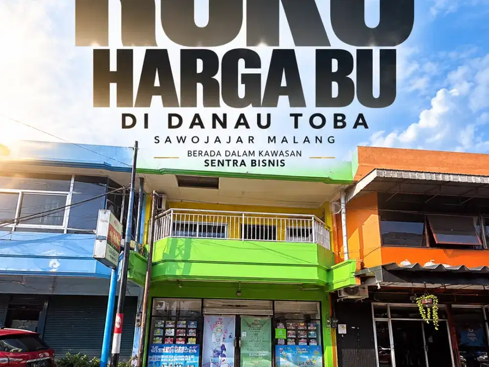 Ruko strategis Harga Miring di kompleks ruko Danau Toba Sawojajar Malang