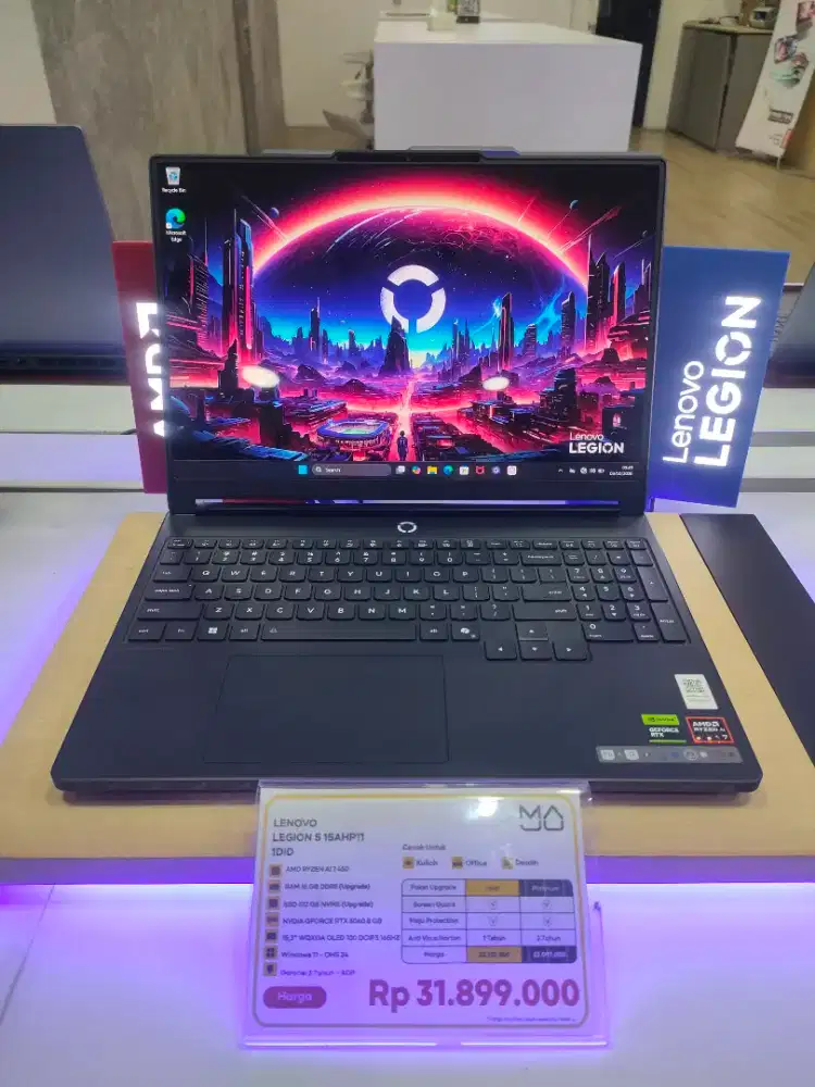 Ready LENOVO
LEGION 5 15AHP11 1DID
| AMD RYZEN AI 7 450