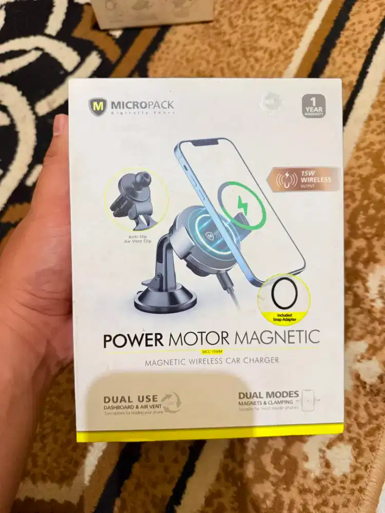 CAR CHARGER MAGNETIC WIRELESS MICROPACK