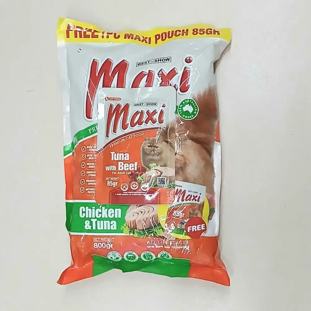Maxi Cat Food Chicken Tuna 800 Gram