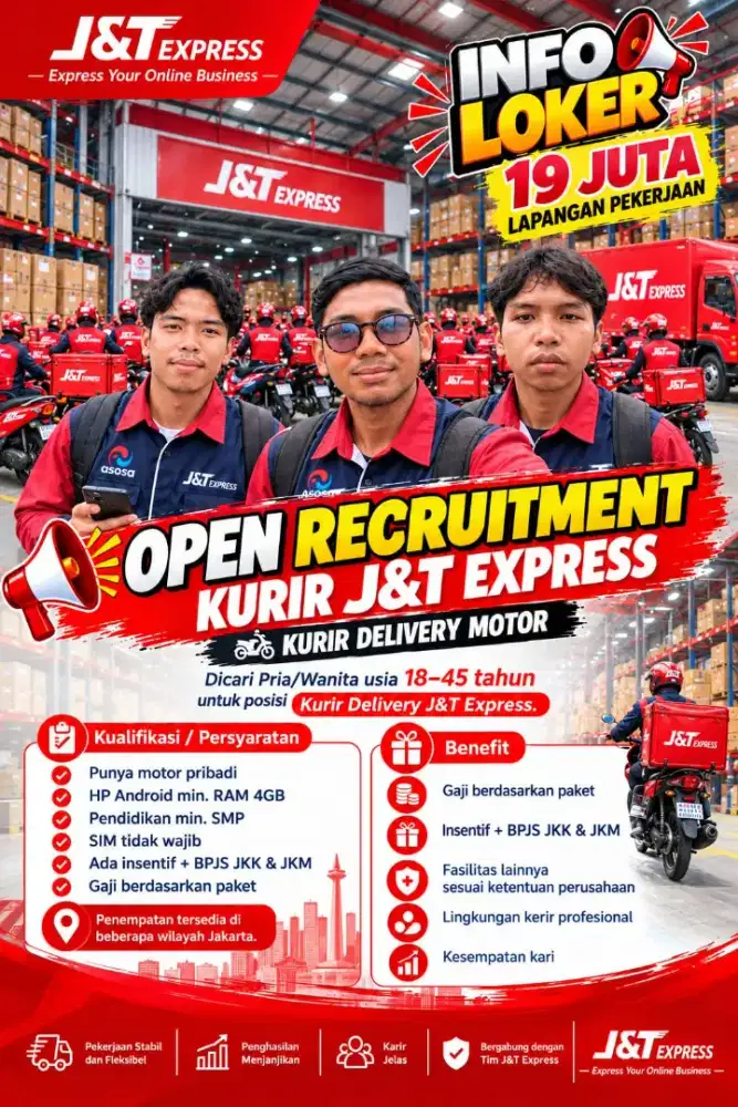 KURIR J&T EXPRESS AREA JAKARTA PUSAT