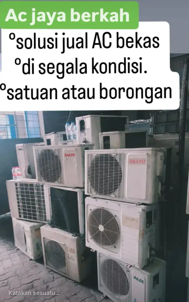 Tampung AC bekas