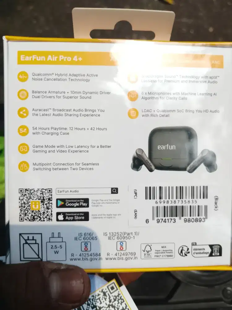 Eurfon air pro 4+ baru masih sgel garansi
