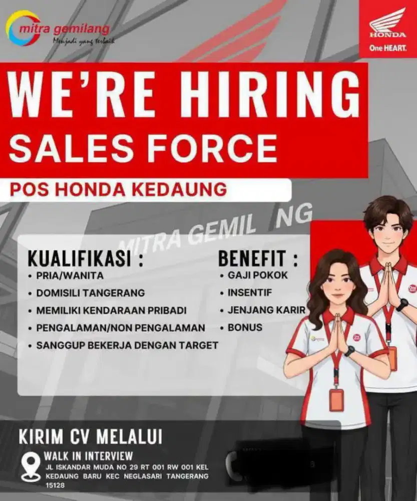Dibutuhkan segera