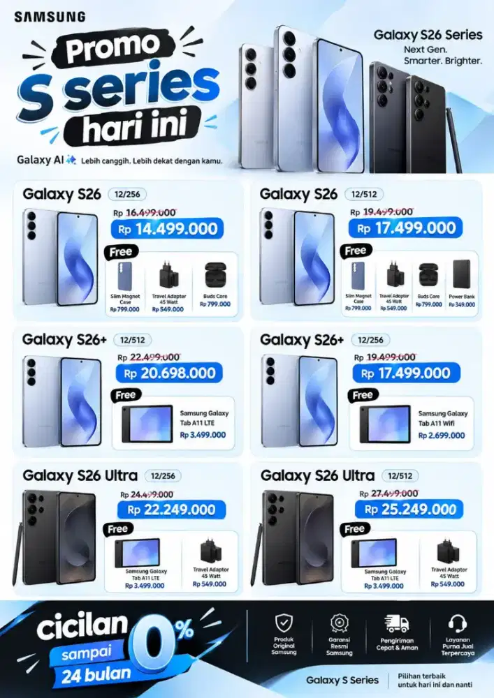 Promo samsung S26 Series